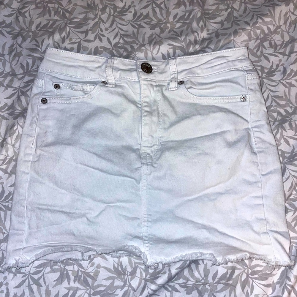 White American Eagle Denim Skirt